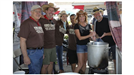 Contest entrees preparing chili