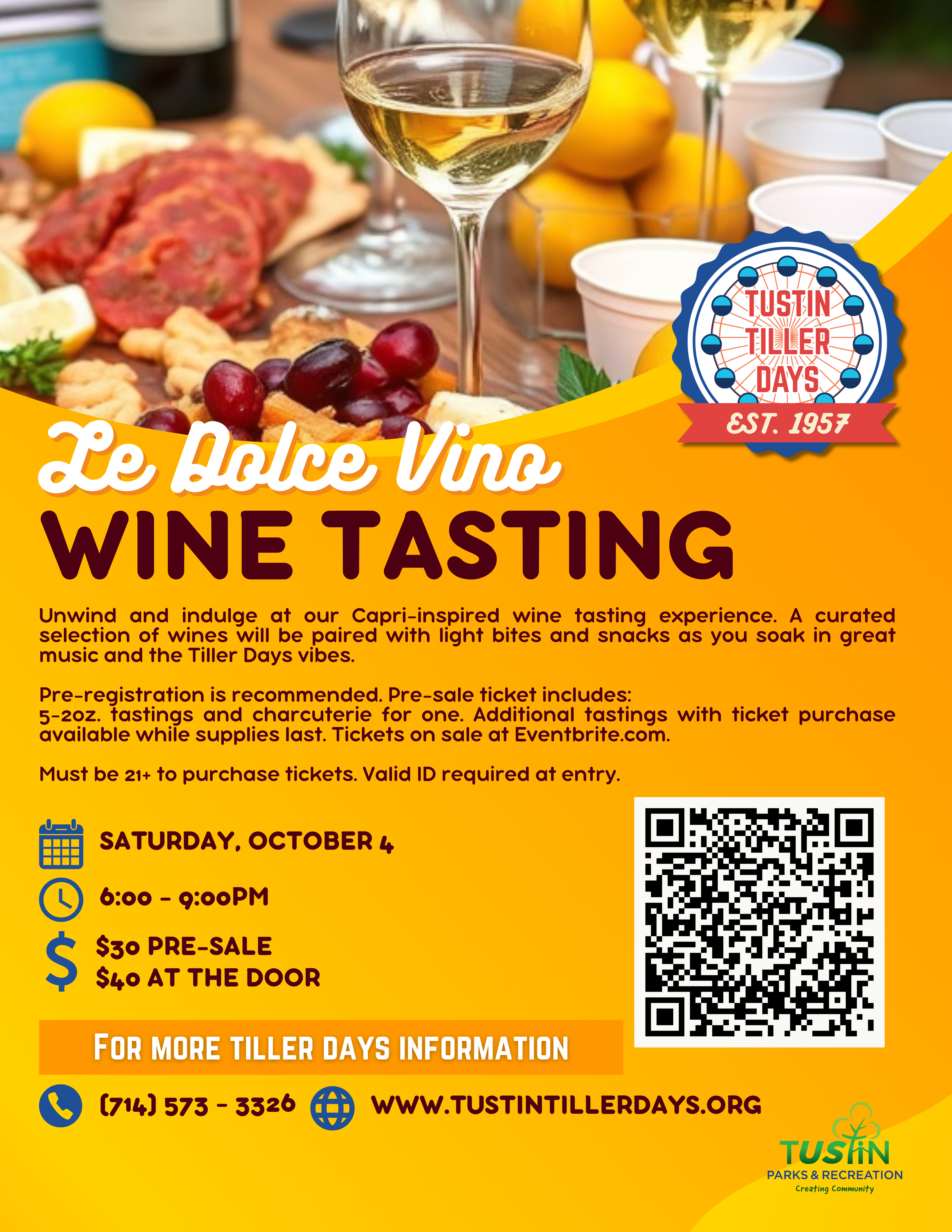 FINAL Tiller Days Wine Tasting Flyer