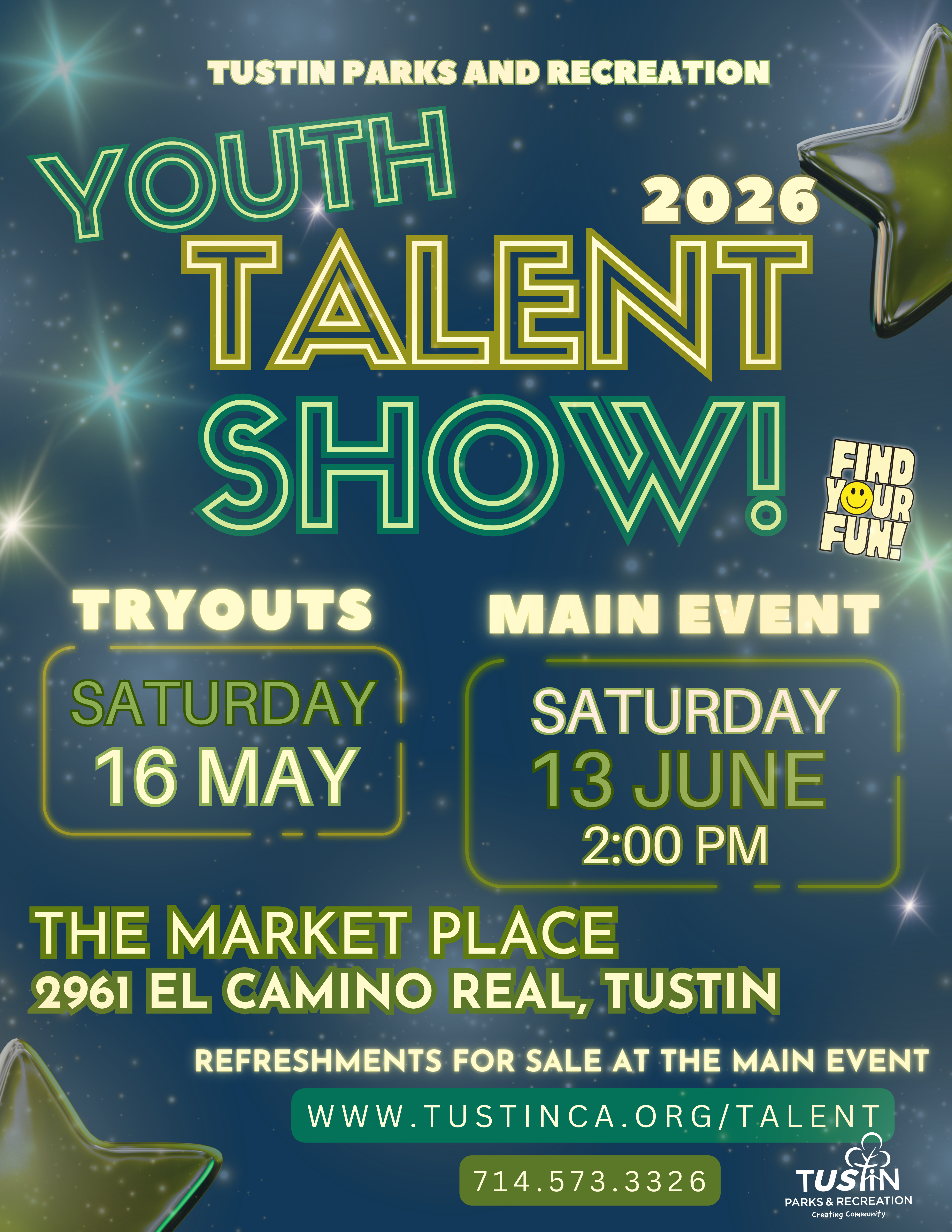 2026 Talent Show Flyer