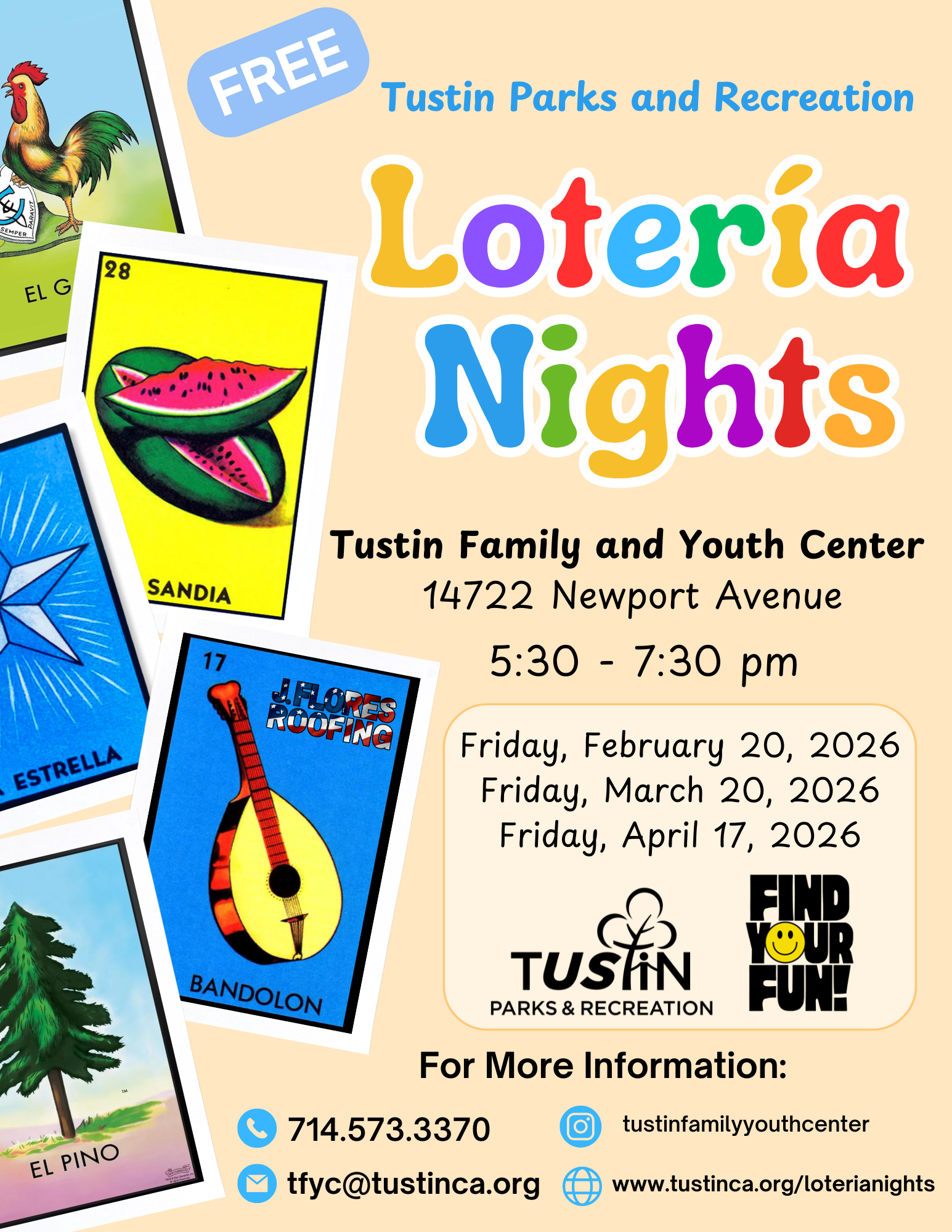 Loteria Night - English