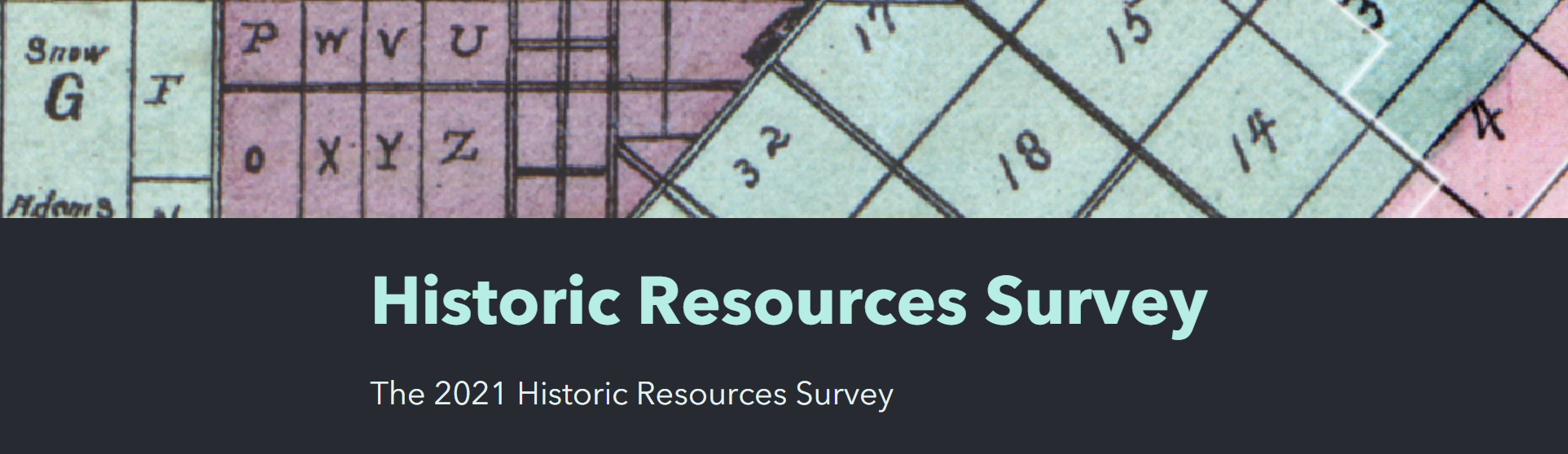 Historic Resources Survey Screenshot