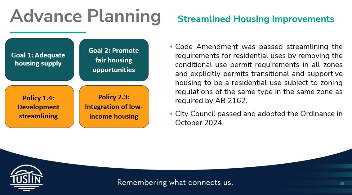 Streamlined Housing Improvements